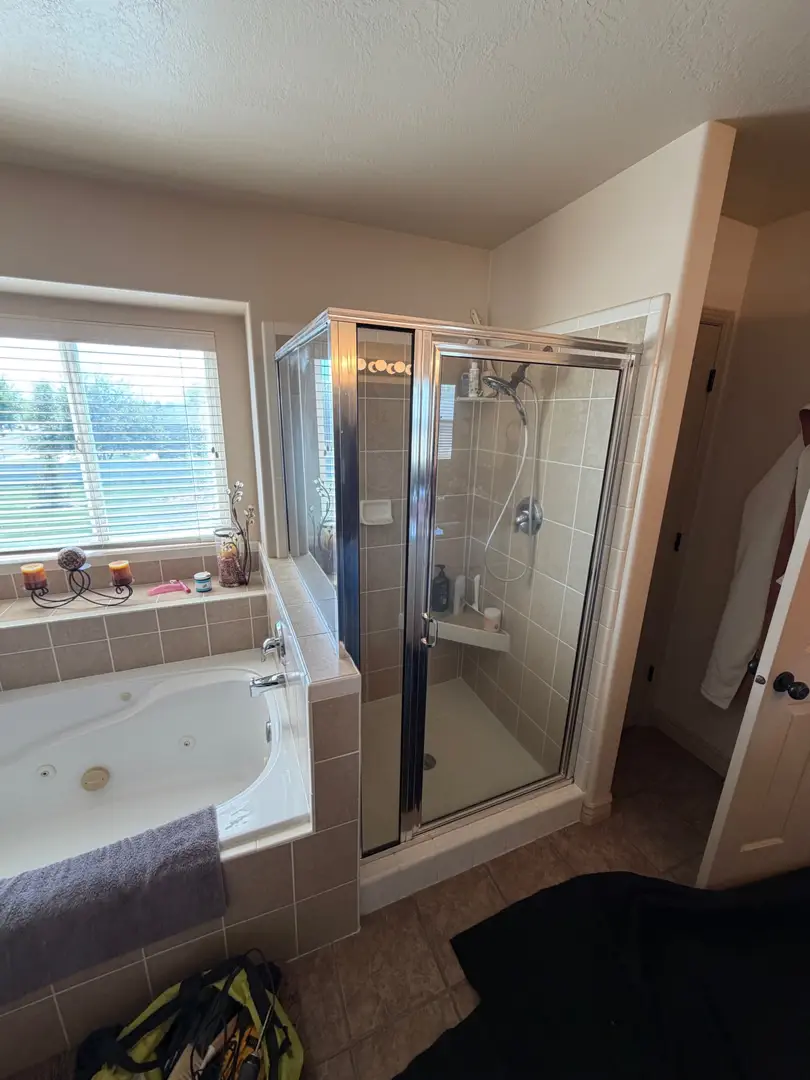 shower door before and after hooper ut